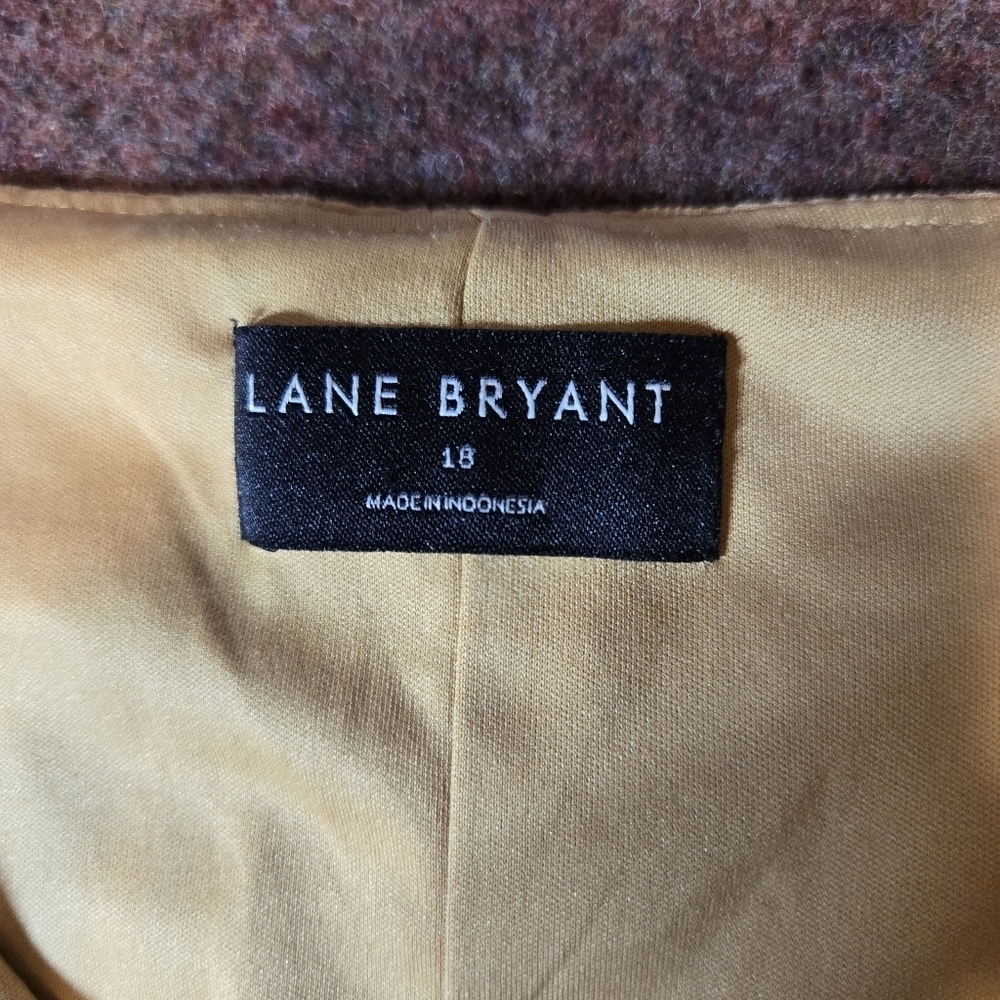 Lane Bryant Short-sleeve Peplum Blouse In Golden Orange Size 18 - Picture 3 of 11